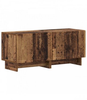 vidaXL 3 Piece LED TV Cabinet EDE Old Wood Engineered Wood