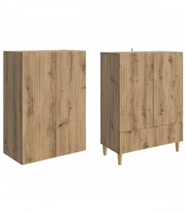 vidaXL Cabinet Set 2 pcs Artisan Oak Engineered Wood