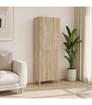 vidaXL Cabinet Set 2 pcs Sonoma Oak Engineered Wood