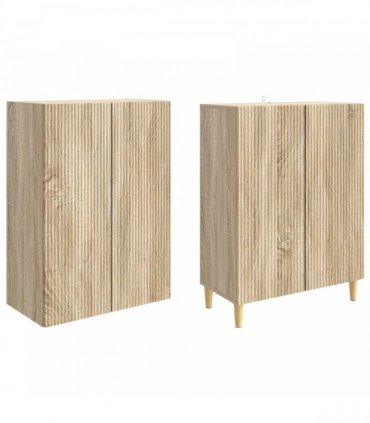 vidaXL Cabinet Set 2 pcs Sonoma Oak Engineered Wood