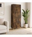 vidaXL Cabinet Set 2 pcs Smoked Oak Engineered Wood