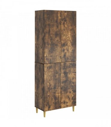 vidaXL Cabinet Set 2 pcs Smoked Oak Engineered Wood