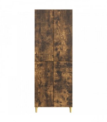 vidaXL Cabinet Set 2 pcs Smoked Oak Engineered Wood