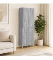 vidaXL Cabinet Set 2 pcs Grey Sonoma Engineered Wood