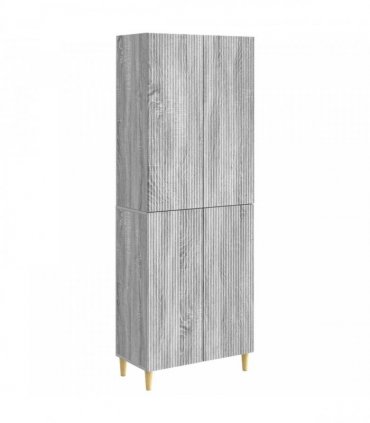 vidaXL Cabinet Set 2 pcs Grey Sonoma Engineered Wood