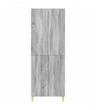 vidaXL Cabinet Set 2 pcs Grey Sonoma Engineered Wood