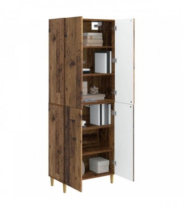 vidaXL Cabinet Set 2 pcs Old Wood Engineered Wood