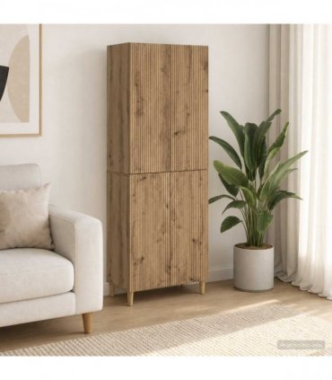 vidaXL Cabinet Set 2 pcs Artisan Oak Engineered Wood