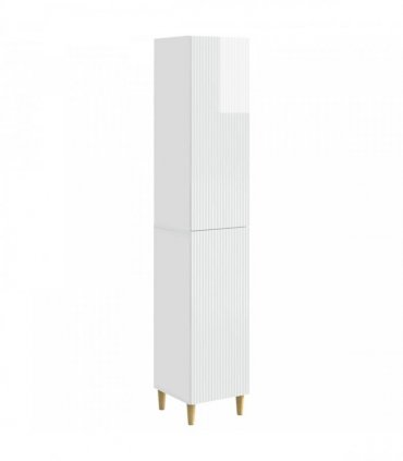 vidaXL Cabinet Set 2 pcs High Gloss White Engineered Wood