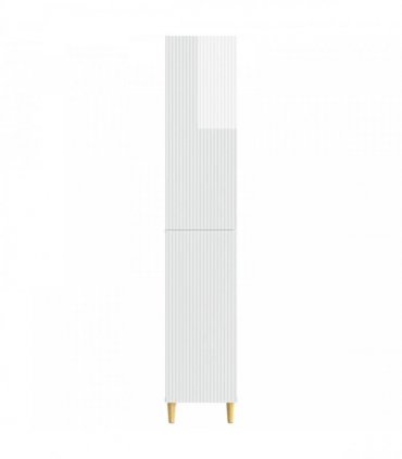 vidaXL Cabinet Set 2 pcs High Gloss White Engineered Wood