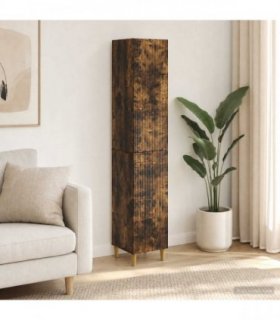 vidaXL Cabinet Set 2 pcs Smoked Oak Engineered Wood