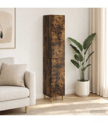 vidaXL Cabinet Set 2 pcs Smoked Oak Engineered Wood