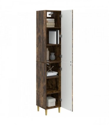 vidaXL Cabinet Set 2 pcs Smoked Oak Engineered Wood