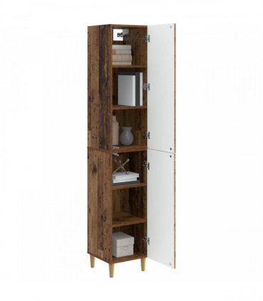vidaXL Cabinet Set 2 pcs Old Wood Engineered Wood