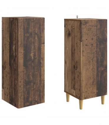 vidaXL Cabinet Set 2 pcs Old Wood Engineered Wood