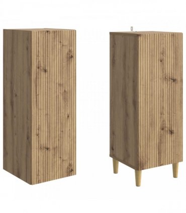 vidaXL Cabinet Set 2 pcs Artisan Oak Engineered Wood