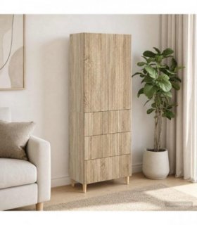 vidaXL Cabinet Set 2 pcs Sonoma Oak Engineered Wood