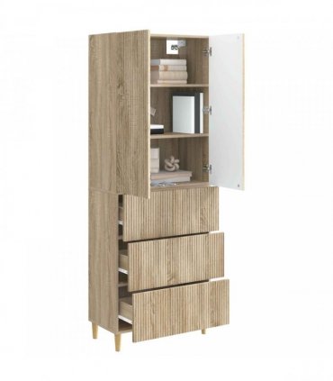 vidaXL Cabinet Set 2 pcs Sonoma Oak Engineered Wood