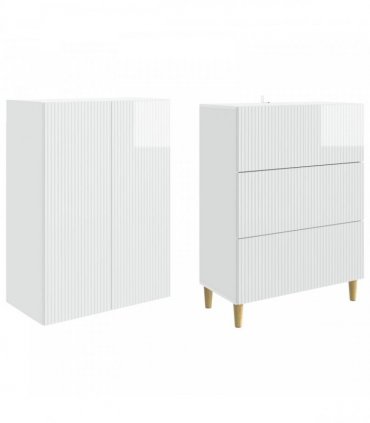 vidaXL Cabinet Set 2 pcs Engineered Wood
