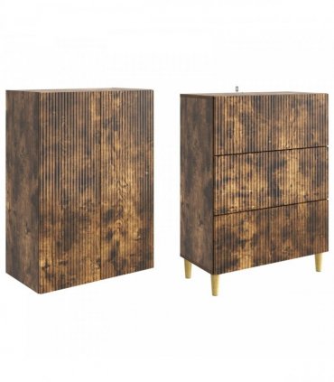 vidaXL Cabinet Set 2 pcs Engineered Wood
