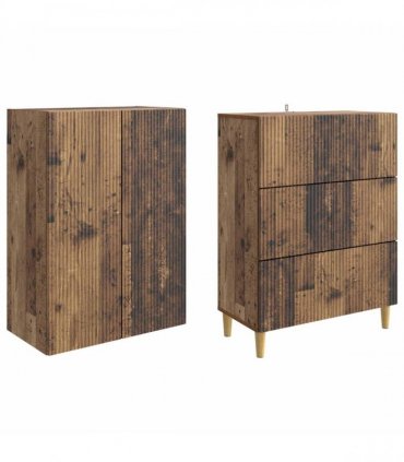 vidaXL Cabinet Set 2 pcs Engineered Wood