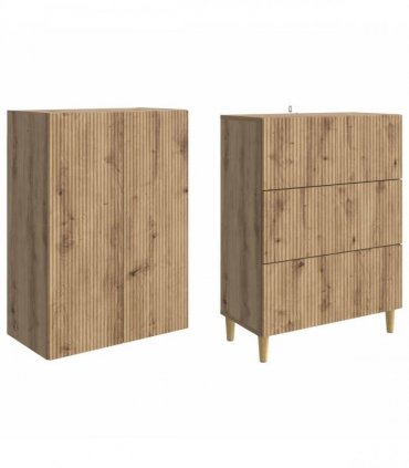 vidaXL Cabinet Set 2 pcs Engineered Wood