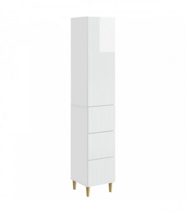 vidaXL Cabinet Set 2 pcs High Gloss White Engineered Wood