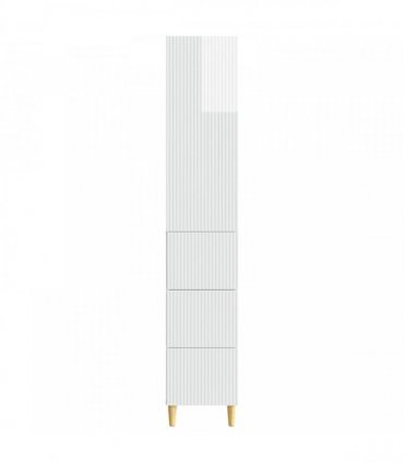 vidaXL Cabinet Set 2 pcs High Gloss White Engineered Wood