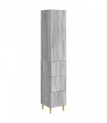 vidaXL Cabinet Set 2 pcs Grey Sonoma Engineered Wood