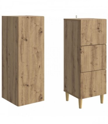 vidaXL Cabinet Set 2 pcs Engineered Wood