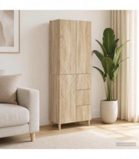 vidaXL Cabinet Set 2 pcs Sonoma Oak Engineered Wood