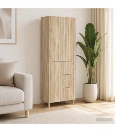 vidaXL Cabinet Set 2 pcs Sonoma Oak Engineered Wood