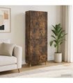 vidaXL Cabinet Set 2 pcs Smoked Oak Engineered Wood