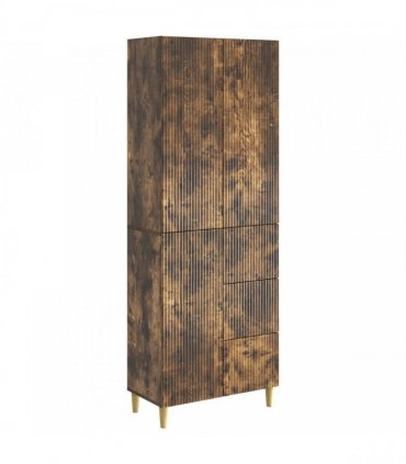 vidaXL Cabinet Set 2 pcs Smoked Oak Engineered Wood