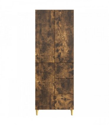 vidaXL Cabinet Set 2 pcs Smoked Oak Engineered Wood