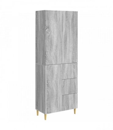 vidaXL Cabinet Set 2 pcs Grey Sonoma Engineered Wood
