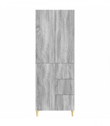vidaXL Cabinet Set 2 pcs Grey Sonoma Engineered Wood