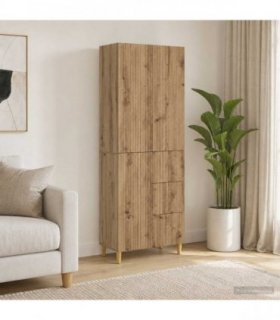 vidaXL Cabinet Set 2 pcs Artisan Oak Engineered Wood