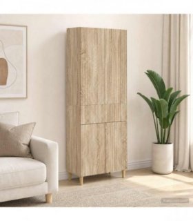 vidaXL Cabinet Set 2 pcs Sonoma Oak Engineered Wood