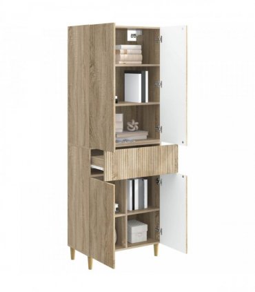 vidaXL Cabinet Set 2 pcs Sonoma Oak Engineered Wood