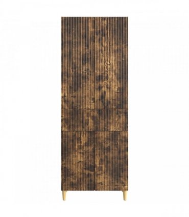 vidaXL Cabinet Set 2 pcs Smoked Oak Engineered Wood