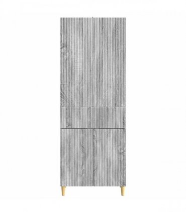vidaXL Cabinet Set 2 pcs Grey Sonoma Engineered Wood