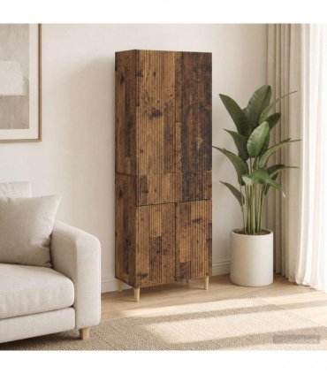 vidaXL Cabinet Set 2 pcs Old Wood Engineered Wood