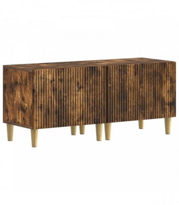 vidaXL 3 Piece LED TV Cabinet ARNHEM 3 pcs Smoked Oak Engineered Wood
