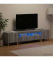 vidaXL 3 Piece LED TV Cabinet ARNHEM 3 pcs Grey Sonoma Engineered Wood