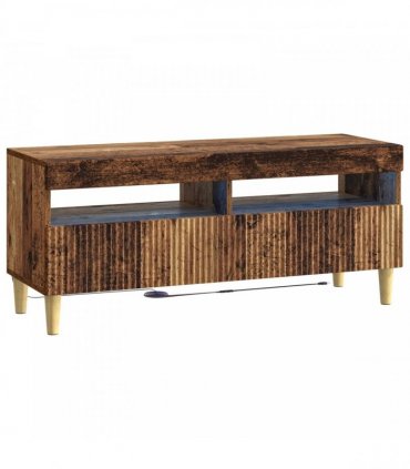 vidaXL 3 Piece LED TV Cabinet ARNHEM 3 pcs Old Wood Engineered Wood