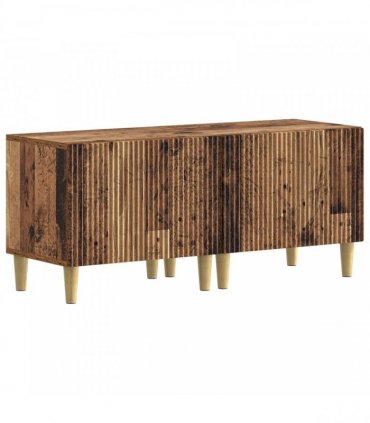 vidaXL 3 Piece LED TV Cabinet ARNHEM 3 pcs Old Wood Engineered Wood