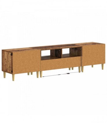 vidaXL 3 Piece LED TV Cabinet ARNHEM 3 pcs Old Wood Engineered Wood