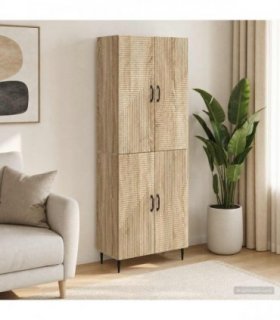 vidaXL Cabinet Set 2 pcs Sonoma Oak Engineered Wood