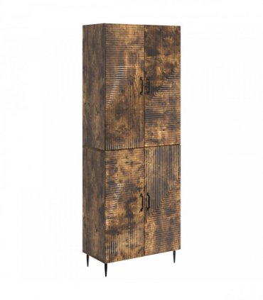 vidaXL Cabinet Set 2 pcs Smoked Oak Engineered Wood